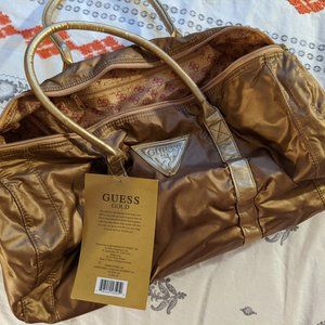 GUESS Gold Travel/Duffel Bag